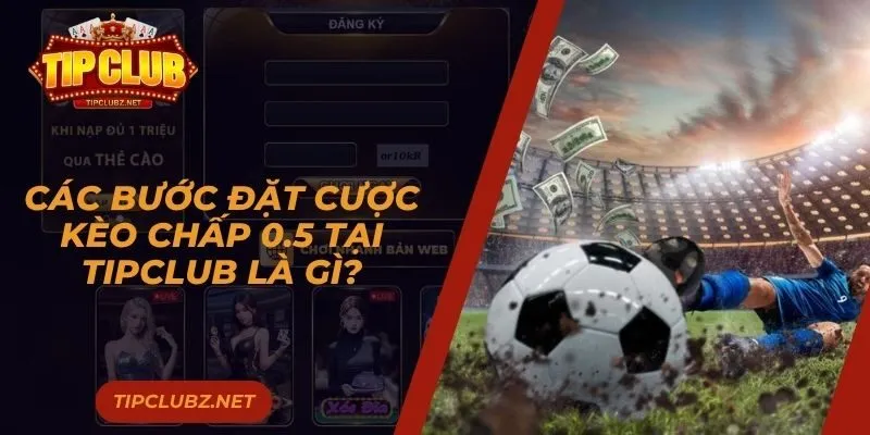 Các bước đặt cược kèo chấp 0.5 tại TIPCLUB là gì?
