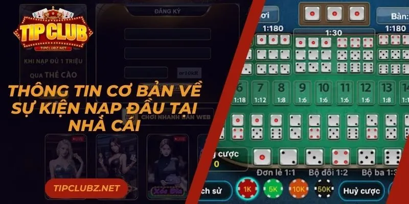 Thông tin cơ bản về sự kiện nạp đầu tại cổng cược